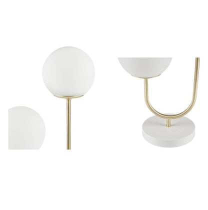 Metal 2-Light Globe Table Lamp