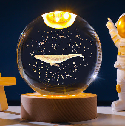 3D Constellation Crystal Ball Night Light Decoration