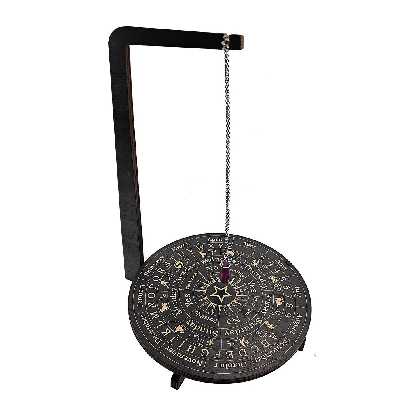 Wooden Crystal Bracket Necklace Decorative Display Stand